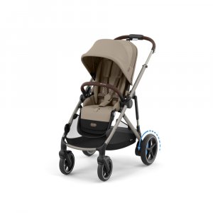 Poussette duo e-gazelle s almond beige + siège auto cloud g i-size Cybex