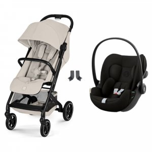 Poussette duo beezy 4 compacte dune grey avec siège auto cloud g i-size Cybex