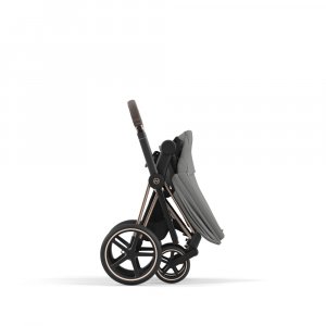 Poussette duo priam 4 mirage grey châssis rose gold + siège auto cloud g i-size Cybex