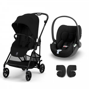 Poussette duo melio carbon magic black + cloud t i-size Cybex