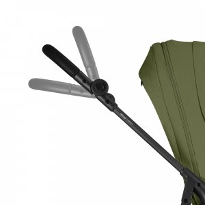 Poussette duo melio carbon 6 moss green avec siège auto aton b2 i-size Cybex