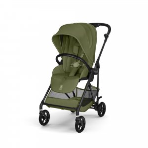 Poussette duo melio carbon 6 moss green avec siège auto aton b2 i-size Cybex