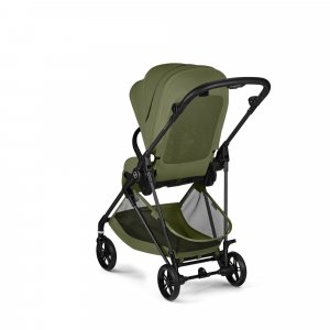 Poussette duo melio carbon 6 moss green avec siège auto aton b2 i-size Cybex