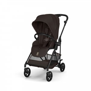 Poussette duo melio carbon 6 chocolate brown avec siège auto cloud g i-size Cybex