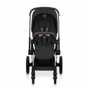 Poussette duo priam 5 avec nacelle pliable châssis rosegold sepia black Cybex