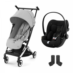 Poussette duo libelle 3 fog grey + cloud g i-size Cybex