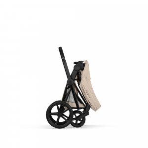 Poussette duo priam 5 avec nacelle pliable châssis matt black cozy beige Cybex