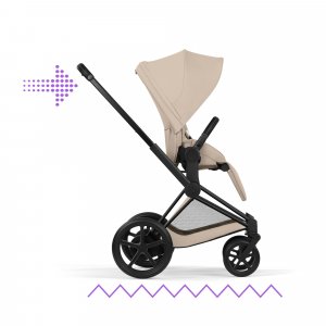 Poussette duo e-priam 3 matt black Cybex