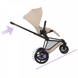Poussette duo e-priam 3 matt black Cybex