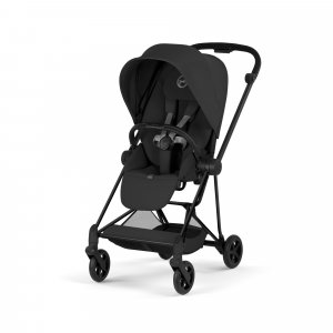 Poussette duo compacte mios 4 avec nacelle pliable châssis matt black sepia black Cybex