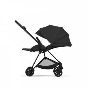 Poussette duo compacte mios 4 avec nacelle pliable châssis matt black sepia black Cybex