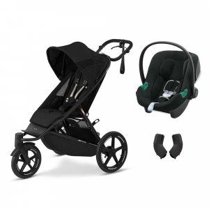 Poussette duo avi spin moon black + siège auto aton b2 i-size Cybex