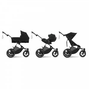 Poussette duo avi spin moon black + siège auto aton b2 i-size Cybex