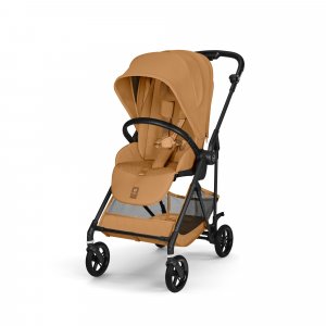 Poussette duo melio carbon 6 cinnamon yellow avec siège auto cloud t i-size Cybex
