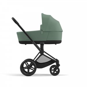 Poussette duo priam 4 leaf green châssis matt black + nacelle luxe Cybex