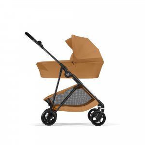 Poussette duo melio carbon 6 cinnamon yellow avec nacelle melio cot Cybex