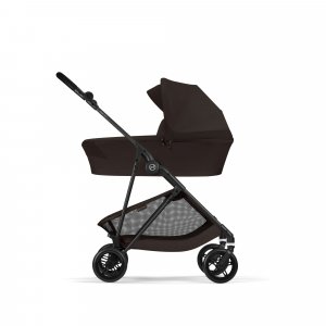 Poussette duo melio carbon 6 chocolate brown avec nacelle melio cot Cybex