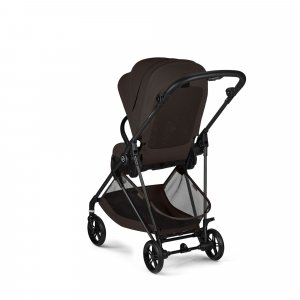 Poussette duo melio carbon 6 chocolate brown avec nacelle melio cot Cybex