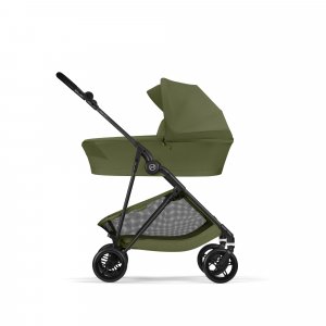 Poussette duo melio carbon 6 moss green avec nacelle melio cot Cybex