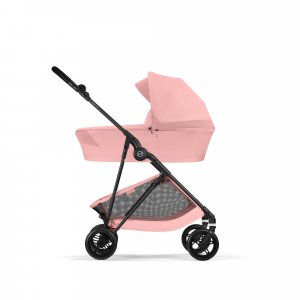 Poussette duo melio carbon 6 candy pink avec nacelle melio cot Cybex
