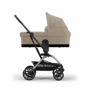 Poussette duo eezy s twist+ 2 pivotante almond beige avec nacelle cot s Cybex
