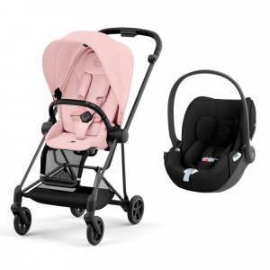 Poussette duo mios 3 peach pink châssis matt black + cloud t i-size Cybex