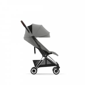 Poussette duo coya mirage grey châssis chrome brown + cloud t i-size Cybex