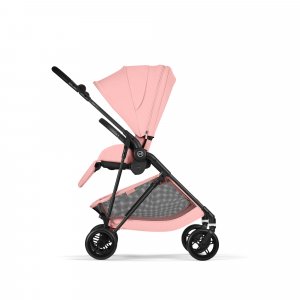 Poussette duo melio carbon 6 candy pink avec siège auto cloud g i-size Cybex