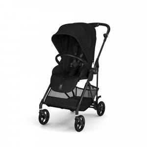 Poussette duo melio carbon 6 magic black avec siège auto aton b2 i-size Cybex