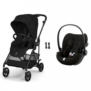 Poussette duo melio carbon 6 magic black avec siège auto cloud g i-size Cybex