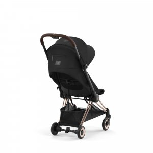 Poussette duo coya sepia black châssis rosegold + cloud t i-size Cybex