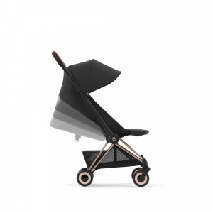 Poussette duo coya sepia black châssis rosegold + cloud t i-size Cybex