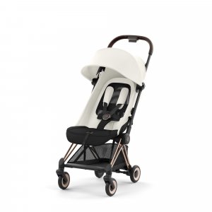 Poussette duo coya off white châssis rosegold + cloud t i-size Cybex