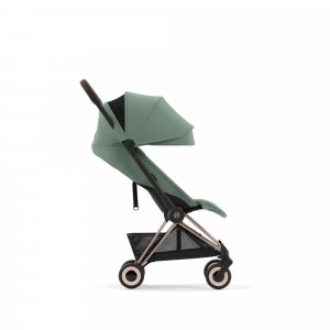 Poussette duo coya leaf green châssis rosegold + cloud t i-size Cybex