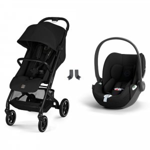 Poussette duo beezy 4 compacte magic black avec siège auto cloud t i-size Cybex