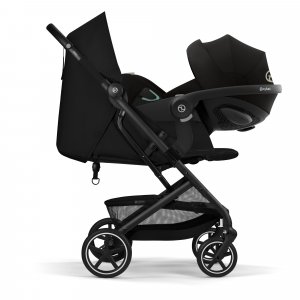 Poussette duo beezy 4 compacte magic black avec siège auto cloud t i-size Cybex