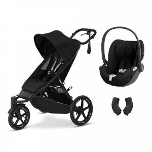Poussette duo avi spin moon black + siège auto cloud t i-size Cybex