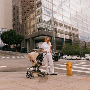 Poussette duo eezy s twist+ 2 pivotante dune grey avec siège auto aton b2 i-size Cybex