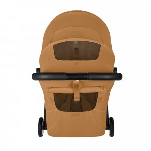 Poussette duo orfeo 3 compacte cinnamon yellow avec siège auto aton b2 i-size Cybex
