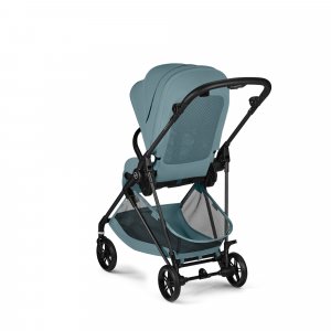 Poussette duo melio carbon 6 stormy blue avec siège auto cloud g i-size Cybex