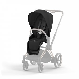 Poussette duo e-priam 2 sepia black châssis chrome brown + cloud g i-size Cybex