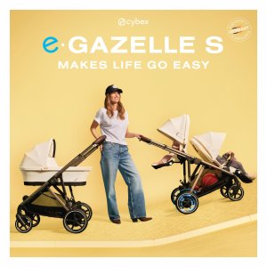 Poussette duo e-gazelle s almond beige + nacelle s Cybex