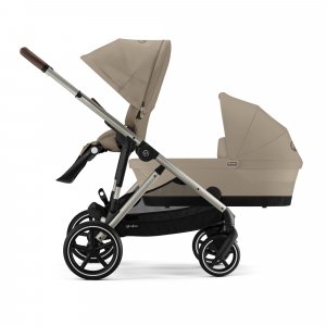 Poussette duo e-gazelle s almond beige + nacelle s Cybex