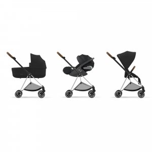 Poussette duo mios 3 mirage grey châssis chrome brown + cloud g i-size Cybex