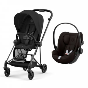 Poussette duo mios 3 sepia black châssis matt black + cloud g i-size Cybex