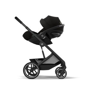 Poussette duo tout terrain balios s lux 4 avec nacelle pliable moon black Cybex