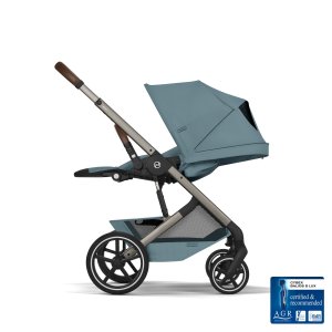 Poussette duo tout terrain balios s lux 4 avec nacelle pliable stormy blue Cybex