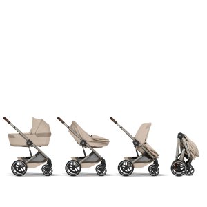 Poussette duo tout terrain balios s lux 4 avec nacelle pliable almond beige Cybex