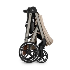 Poussette duo tout terrain balios s lux 4 avec nacelle pliable almond beige Cybex
