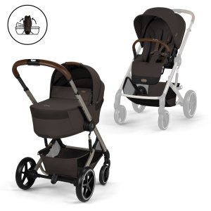 Poussette duo balios s lux 4 + nacelle pliable Cybex